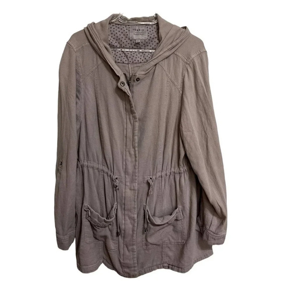Torrid Light Pink/Mauve Zip Down Light Weight Jacket Size  1 - Picture 1 of 12